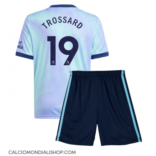 Maglie da calcio Arsenal Leandro Trossard #19 Terza Maglia Bambino 2024-25 Manica Corta (+ Pantaloni corti)